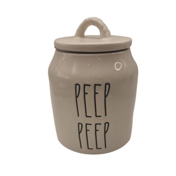 New Rae Dunn PEEP PEEP mini storage canister candy holder - Picture 1 of 6